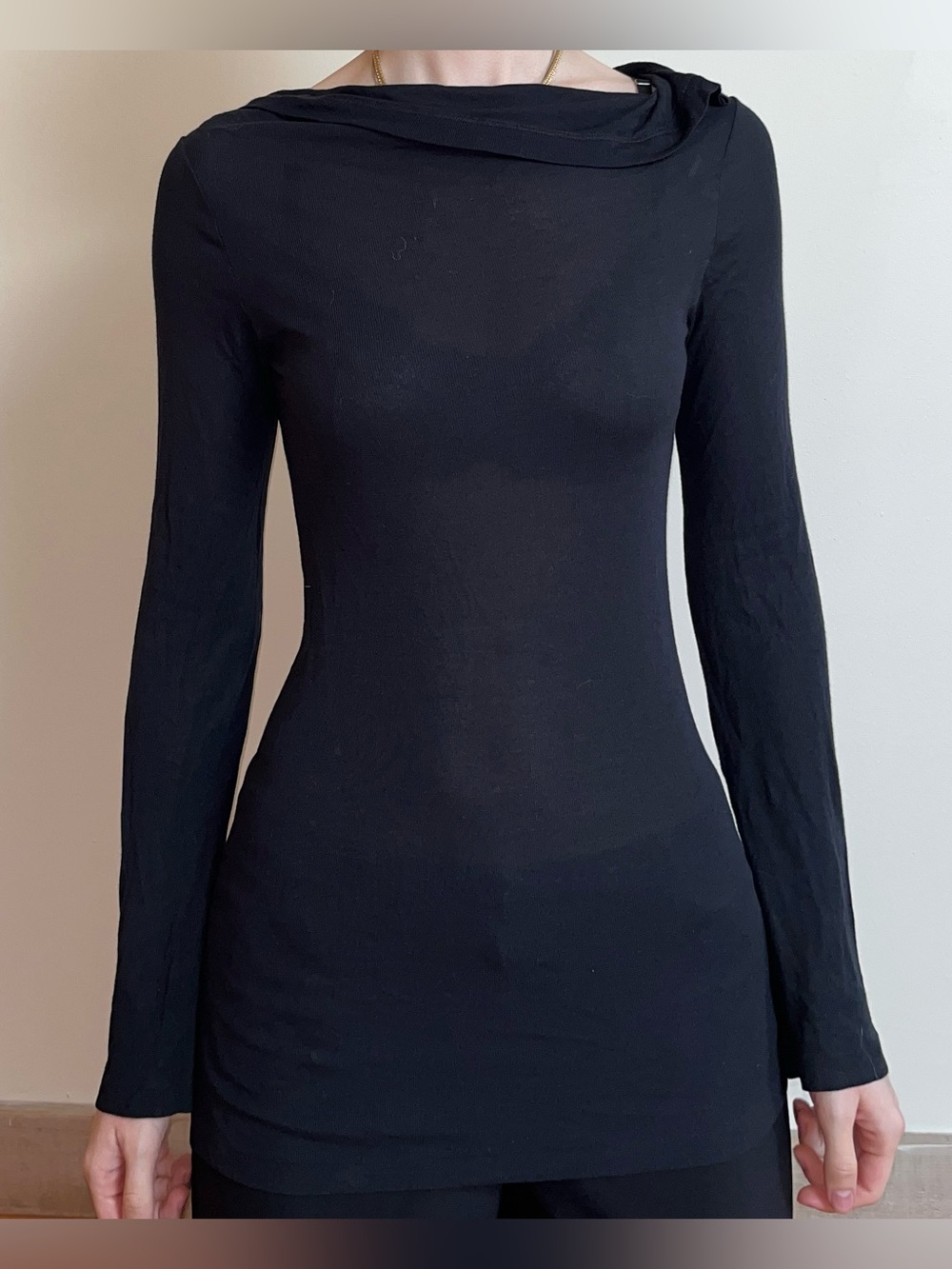 Ann Demeulemeester Vintage Fold Over Collar Long Sleeve